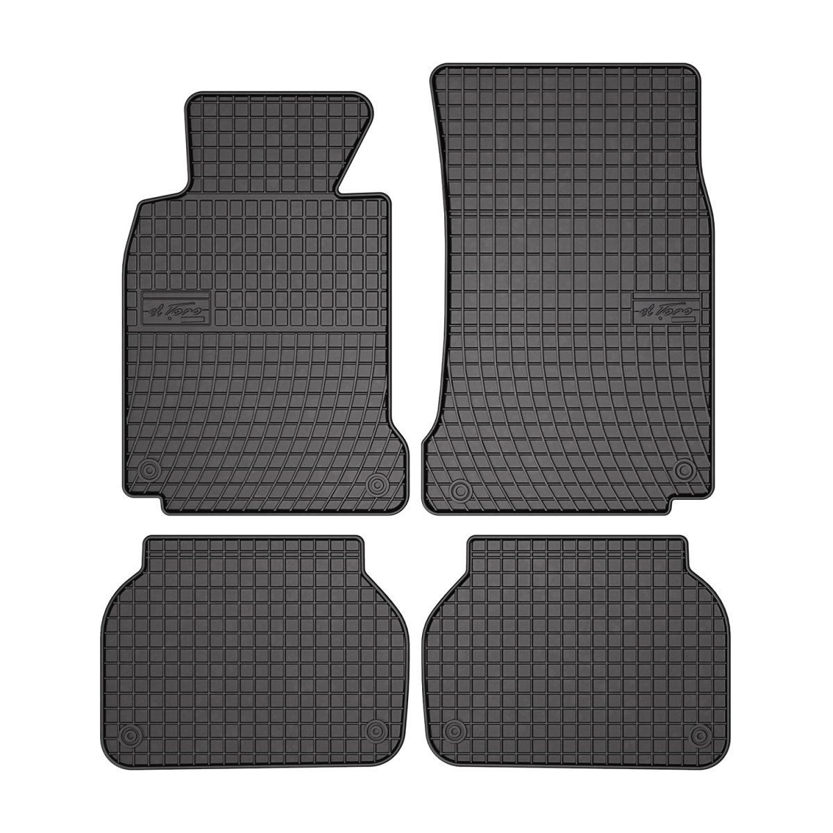 BMW 5 Series Floor Mats - Omac - El Toro Rubber - Black - '97-'03